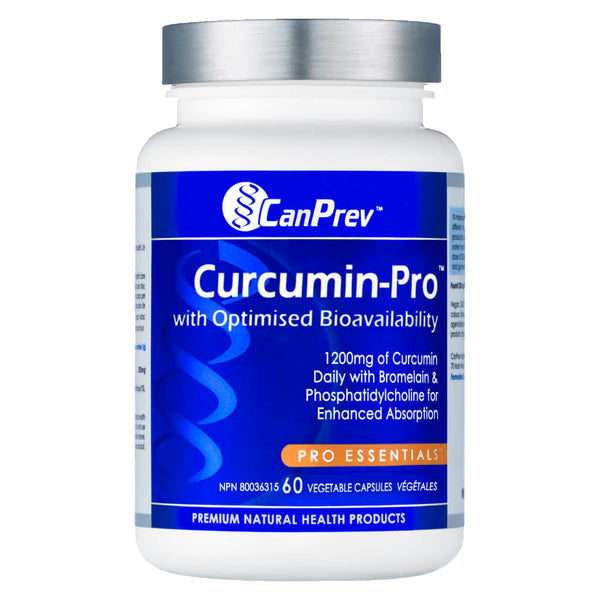 Bottle of CanPrev Curcumin Pro 60 Capsules