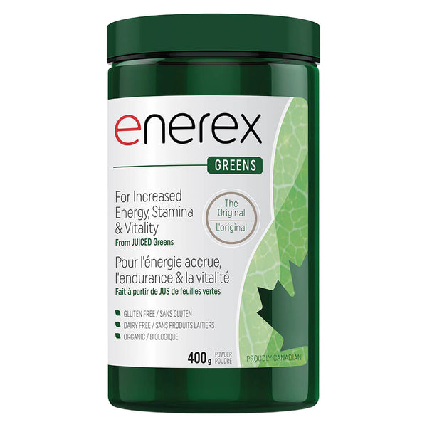 Bottle of Enerex Mixed Greens 400 Grams