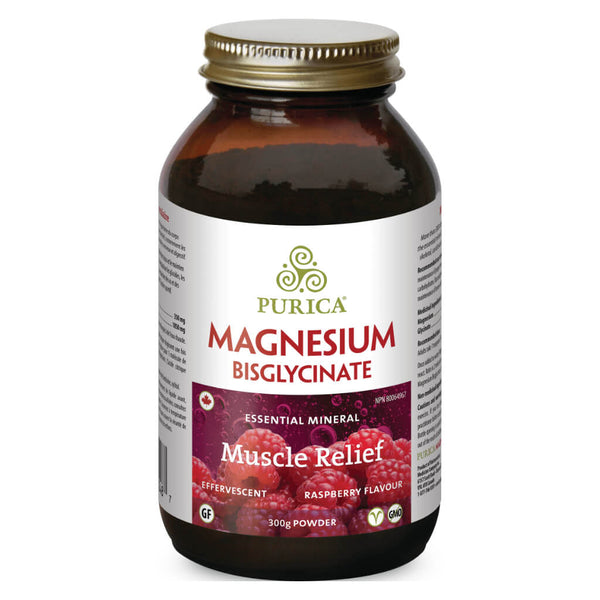 Bottle of Magnesium Bisglycinate Raspberry Flavour 300 Grams
