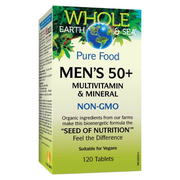 Box of Mens 50+ Multivitamin & Mineral 120 Tablets
