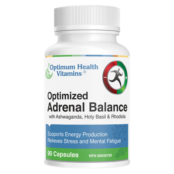 Bottle of Optimized Adrenal Balance 90 Capsules