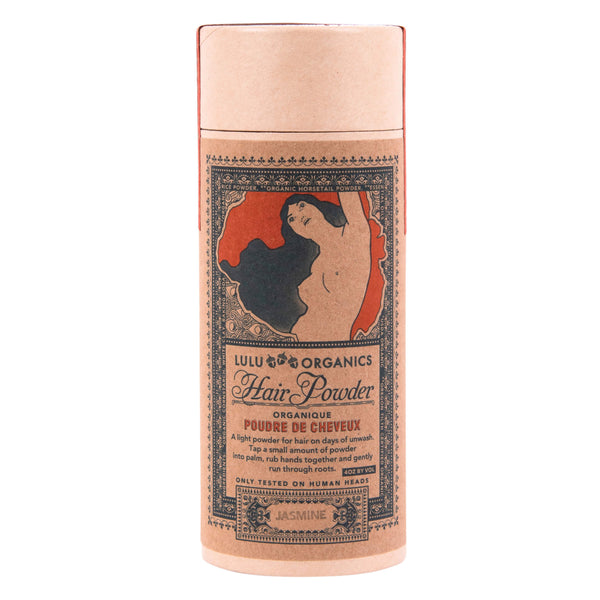 Container of Lulu Organics Organic Hair Powder Jasmine 4 Ounces
