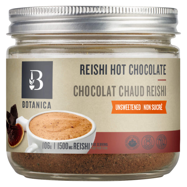 Jar of Botanica Reishi Hot Chocolate 106 Grams