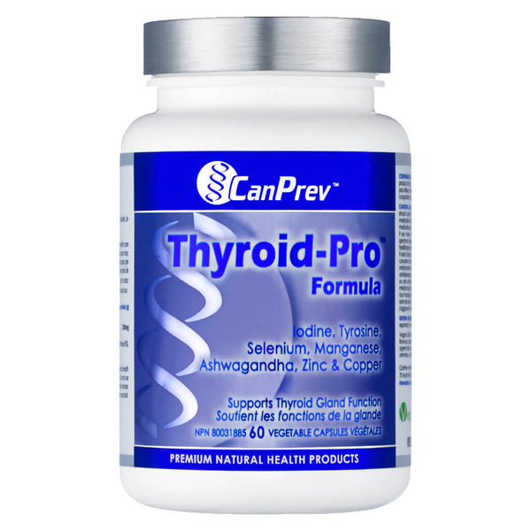 Bottle of CanPrev Thyroid Pro 60 Capsules