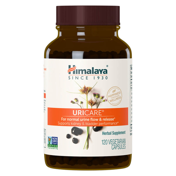 Bottle of UriCare 120 Vegetable Capsules