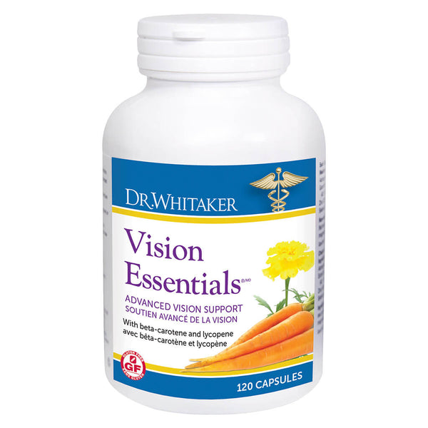 Bottle of Dr. Whitaker Vision Essentials 120 Capsules